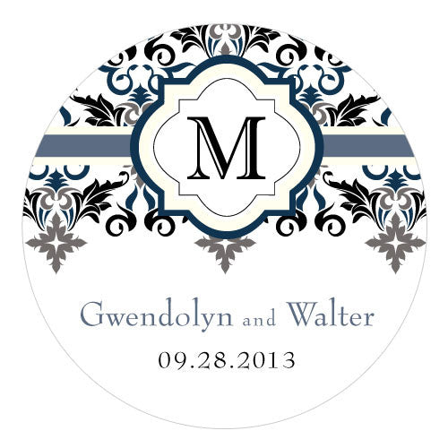 Lavish Monogram Large Sticker