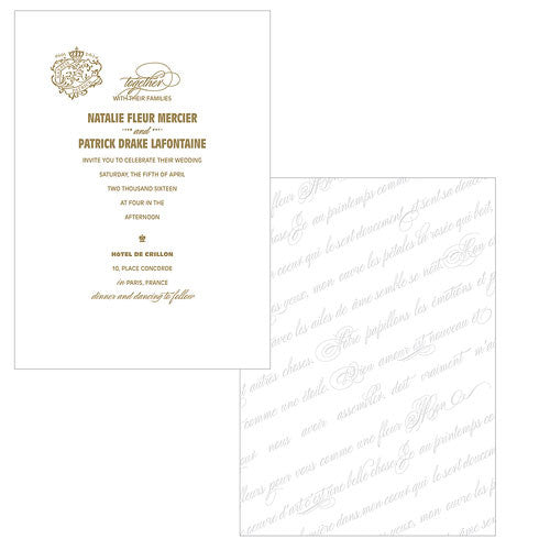 Parisian Love Letter Invitation B