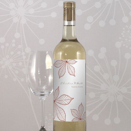 Autumn Leaf Wine Label