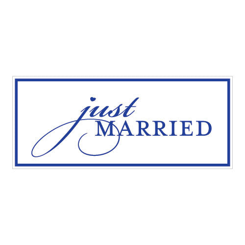 Just Married License Plate