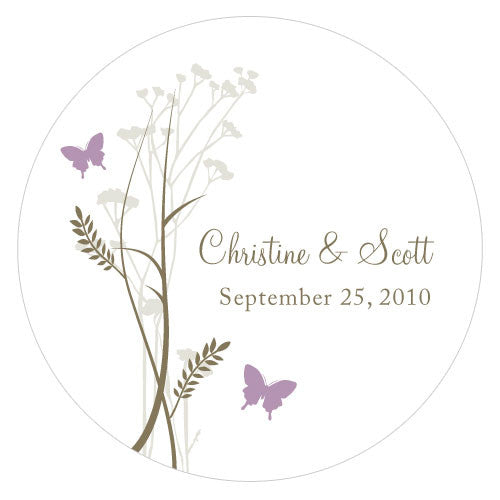 Romantic Butterfly Large Sticker