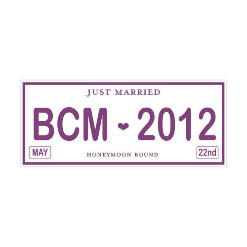 Personalized Printed License Plate