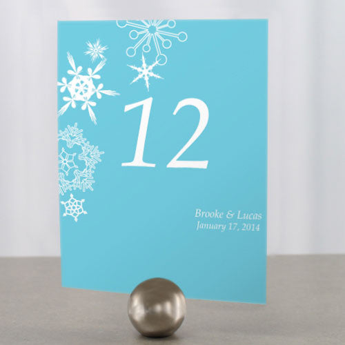 Winter Finery Table Number Numbers