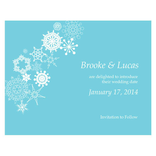 Winter Finery Save The Date Card