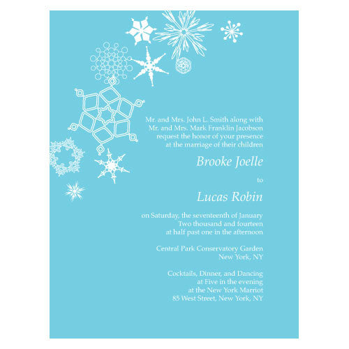 Winter Finery Invitation