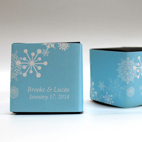 Winter Finery Cube Favor Box Wrap