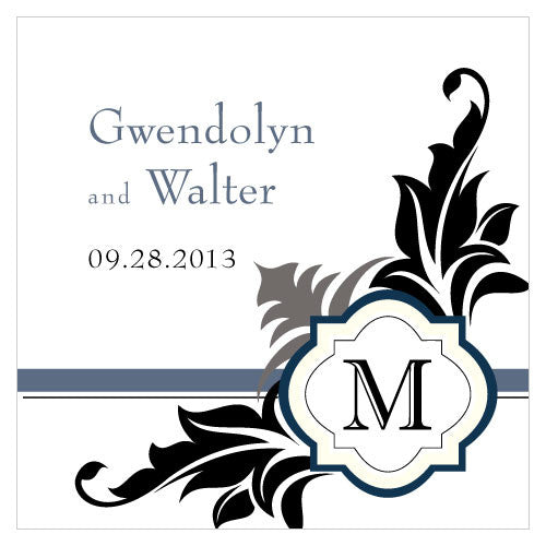 Lavish Monogram Square Tag