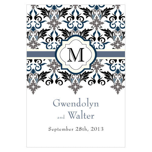 Lavish Monogram Large Rectangular Tag