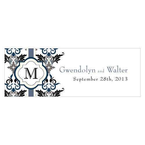 Lavish Monogram Small Rectangular Tag