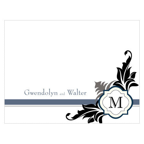 Lavish Monogram Note Card