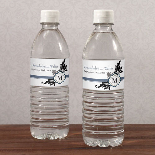 Lavish Monogram Water Bottle Label