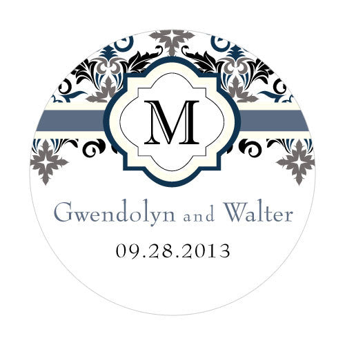 Lavish Monogram Small Sticker