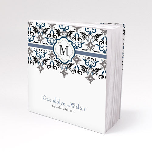 Notepad Favor with Personalized Lavish Monogram Cover