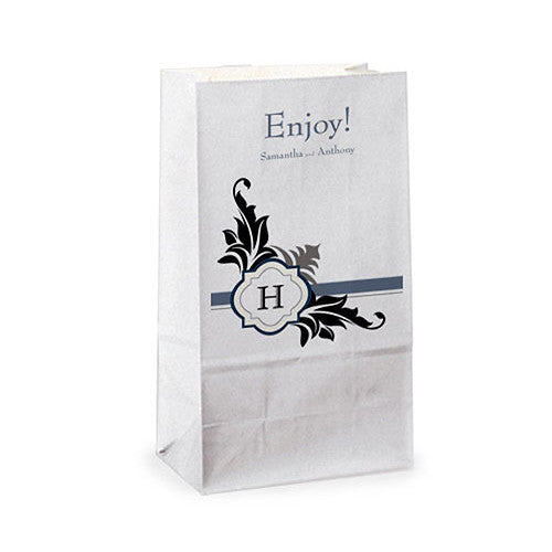 Lavish Monogram Self-standing Printed Goodie Bag Natural Bag