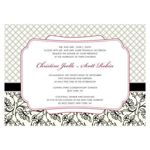 Eclectic Patterns Invitation