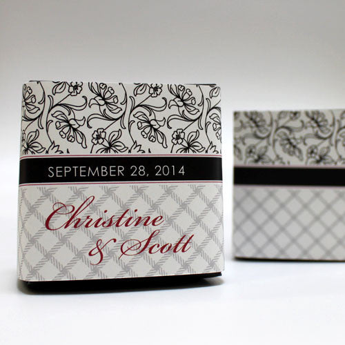 Eclectic Pattern Cube Favor Box Wrap