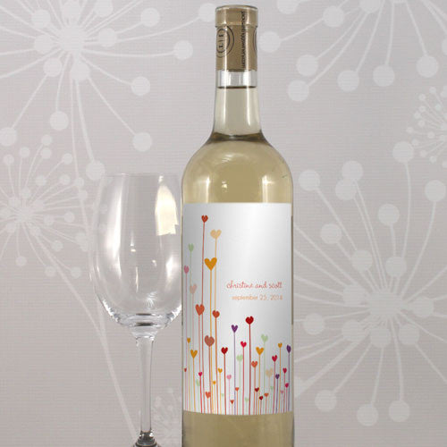 Hearts Wine Label