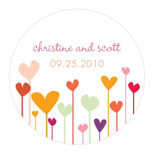 Hearts Large Sticker