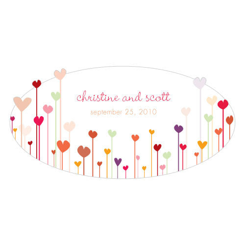 Hearts Small Cling