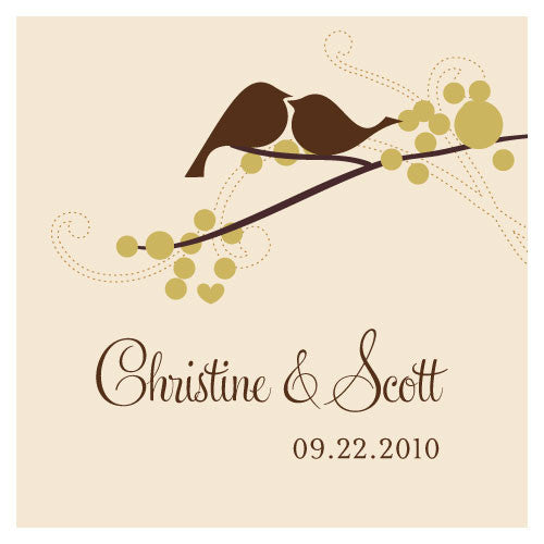Love Bird Square Tag