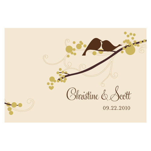 Love Bird Large Rectangular Tag