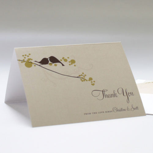 Love Bird Thank You Card
