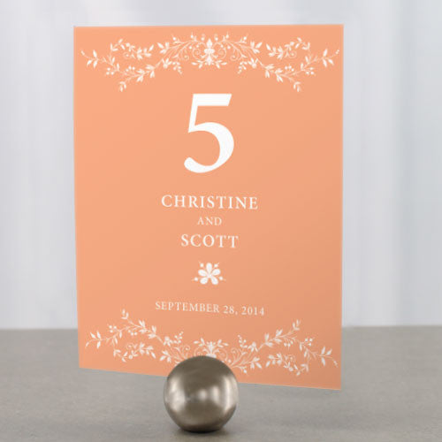 Forget Me Not Table Number Numbers