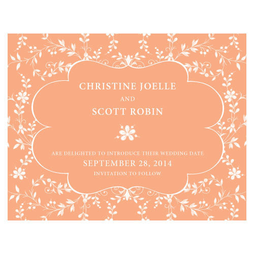 Forget Me Not Save The Date Card