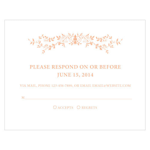 Forget Me Not RSVP