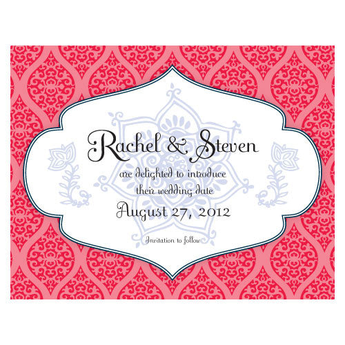 Moroccan Save The Date Card