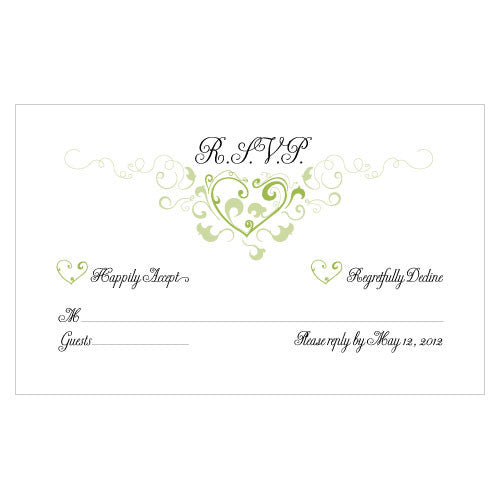 Heart Filigree RSVP