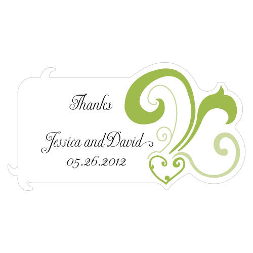 Heart Filigree Diecut Sticker