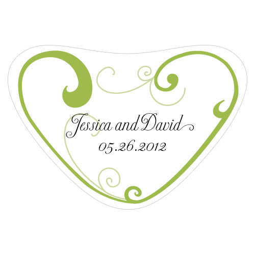 Heart Filigree Heart Container Sticker