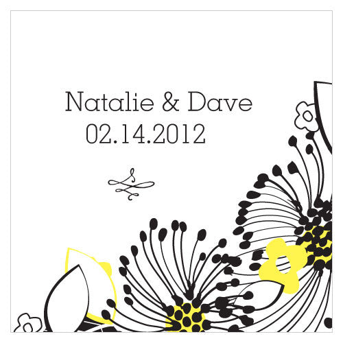 Floral Fusion Square Tag