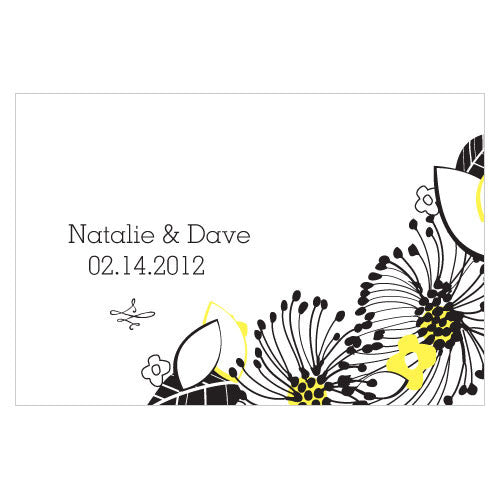 Floral Fusion Large Rectangular Tag