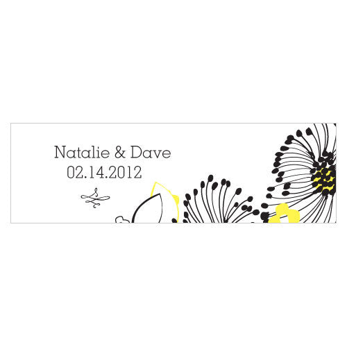 Floral Fusion Small Rectangular Tag