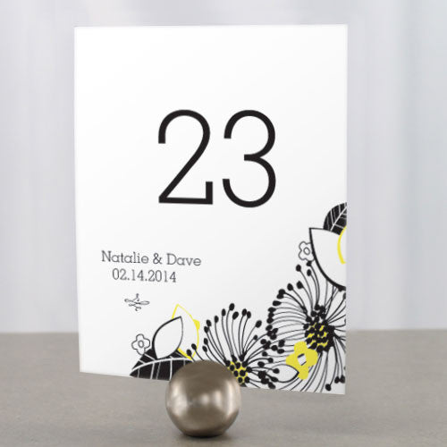 Floral Fusion Table Number Numbers
