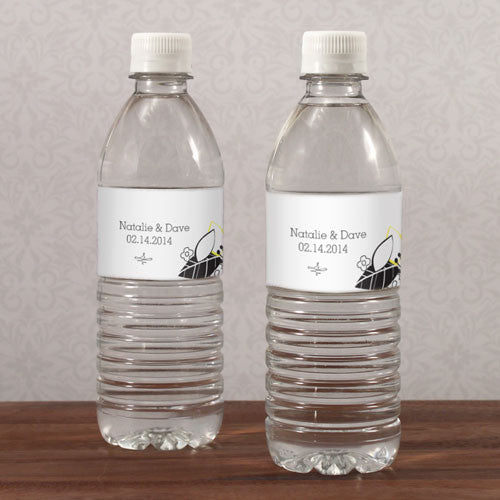 Floral Fusion Water Bottle Label
