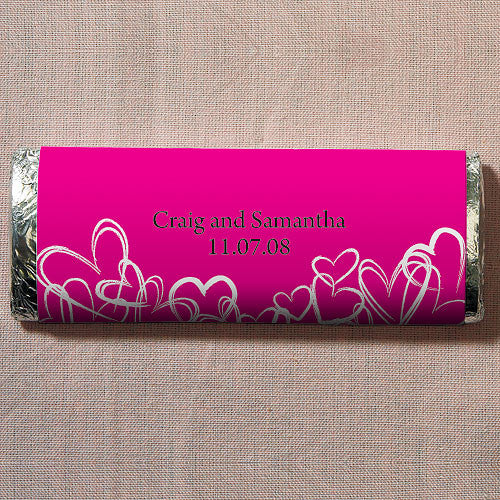 Contemporary Hearts Nut Free Gourmet Milk Chocolate Bar