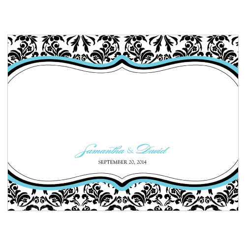Love Bird Damask Note Card