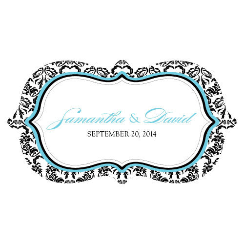 Love Bird Damask Small Cling