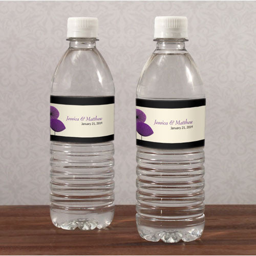 Romantic Elegance Water Bottle Label