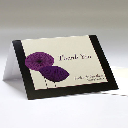 Romantic Elegance Thank You Card