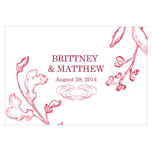 French Whimsy Large Rectangular Tag
