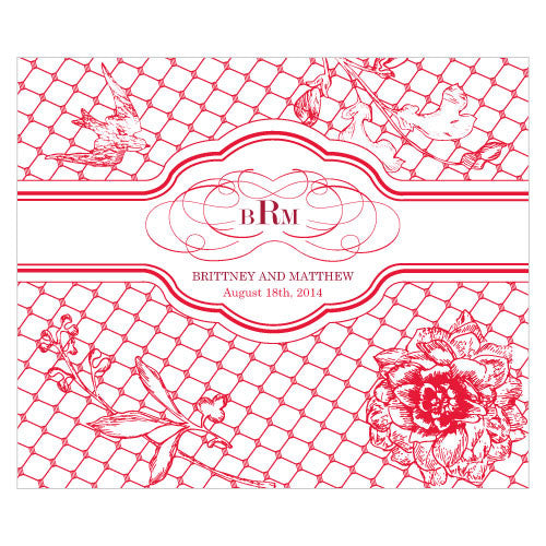 French Whimsy Rectangular Label
