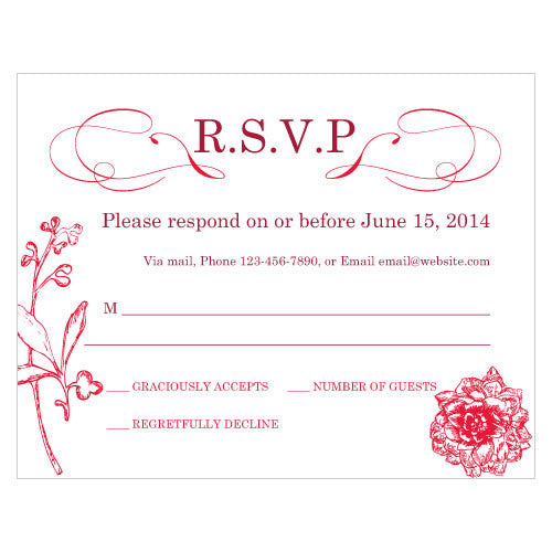 French Whimsy RSVP
