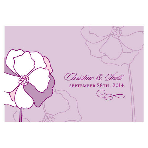 Pinwheel Poppy Large Rectangular Tag