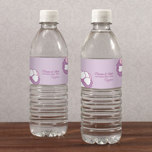 Pinwheel Poppy Water Bottle Label