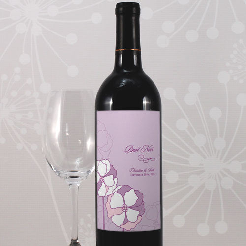 Pinwheel Poppy Wine Label