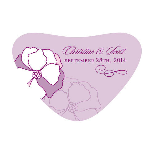 Pinwheel Poppy Heart Container Sticker